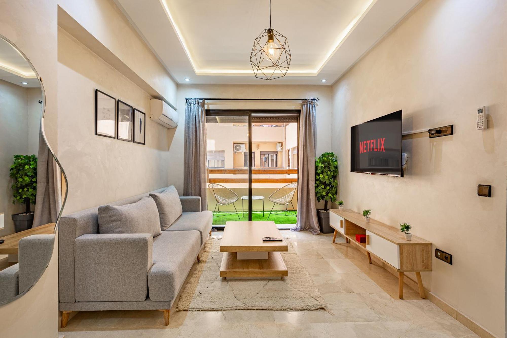 Jolie & Luxueux Appart A Gueliz - 100% Equipe Marrakesh Exterior foto